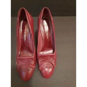 Antonio Melani Women's Pretty Glove Pump Style Loafers  Sz 8 1/2, color burgundy